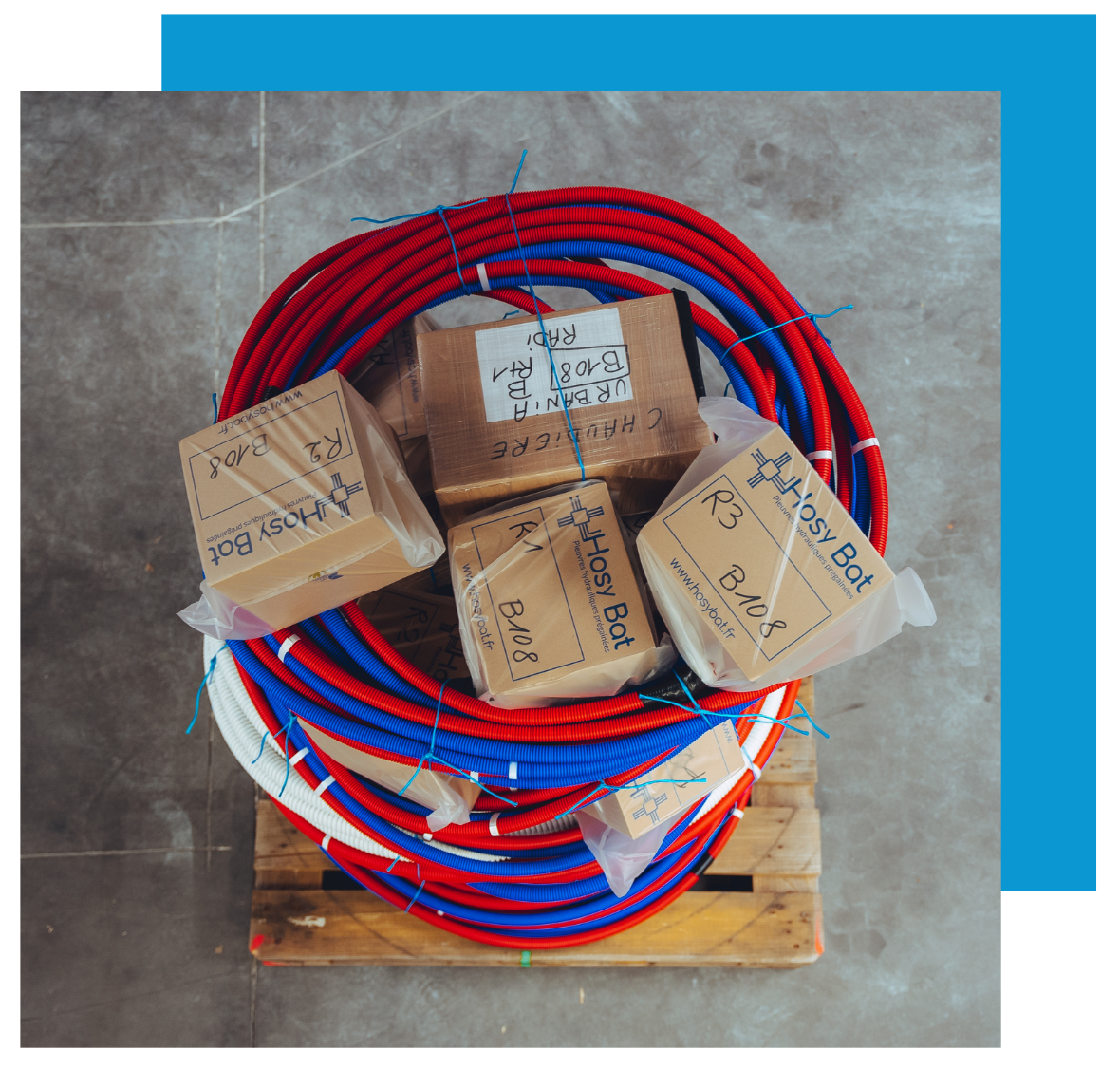 PIEUVRE HYDRAULIQUE DEPOSE SUR PALETTE